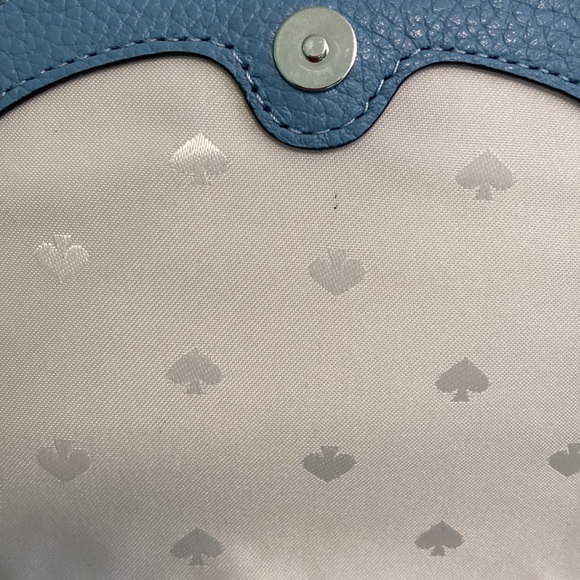 Kate Spade Leila Blue Mini Flap Crossbody Purse Bag - Picture 6 of 14